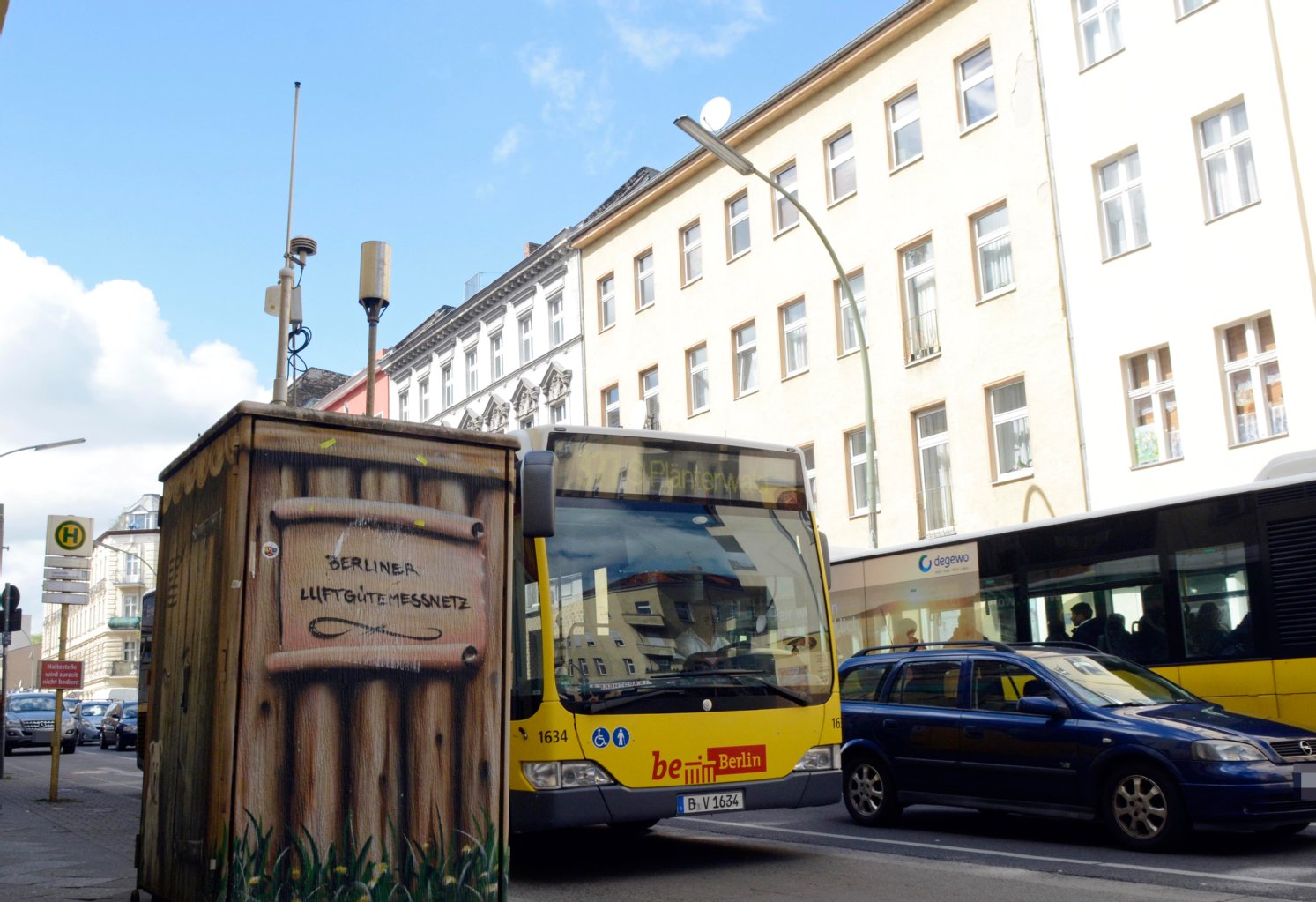 In der Silbersteinstraße ist dicke Luft, zeigen die Werte der Messstelle.