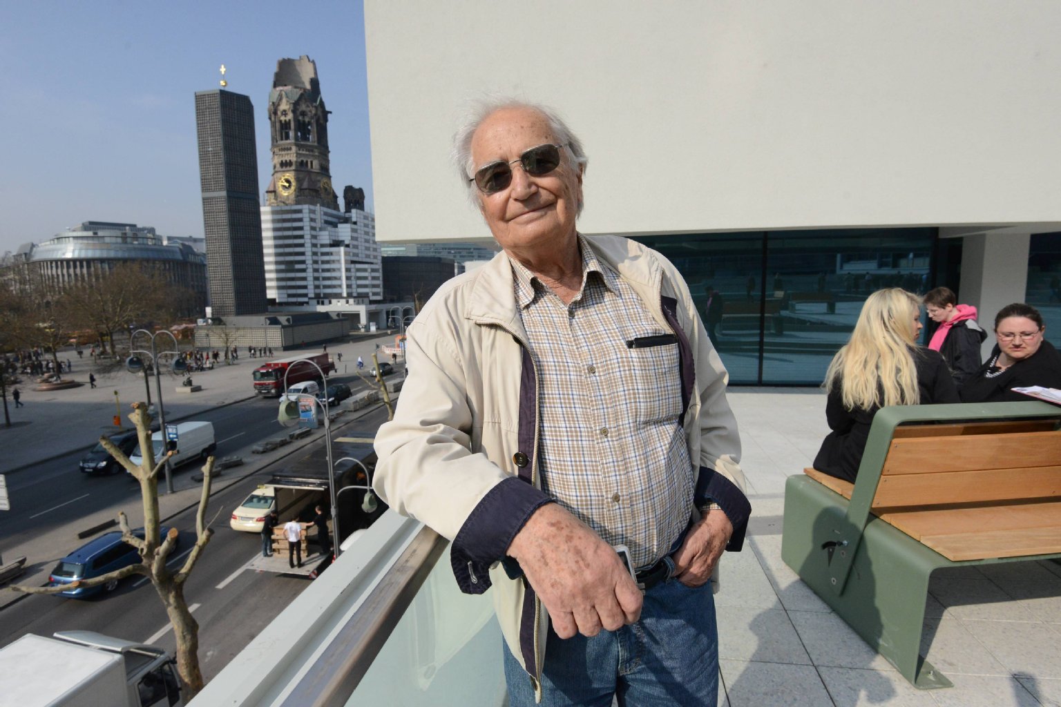 ... Joachim Mietz (86) genoss gestern die Aussicht.