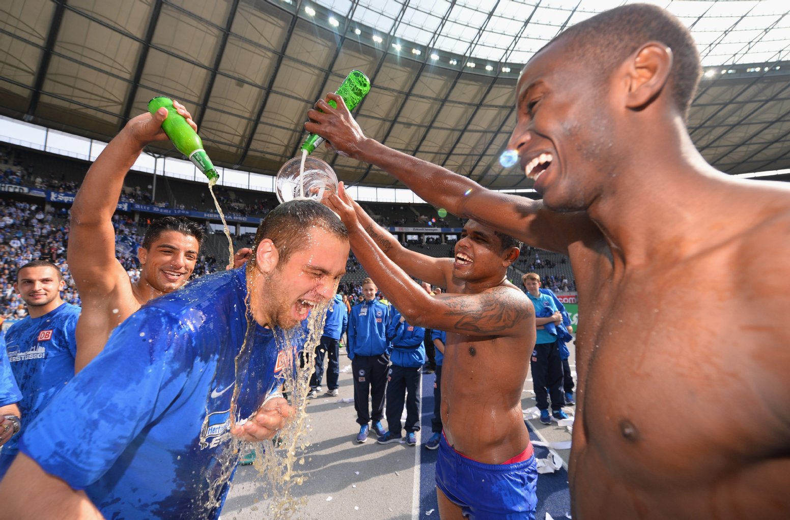 Mit der Hertha erlebt Lasogga zwei Aufstiege (2011, 2013) und einen Abstieg (2012).