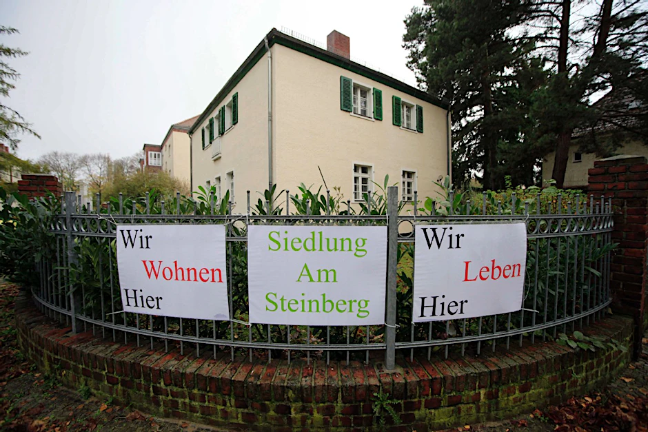 Mieter der Siedlung kämpfen gegen eine geplante Luxussanierung.