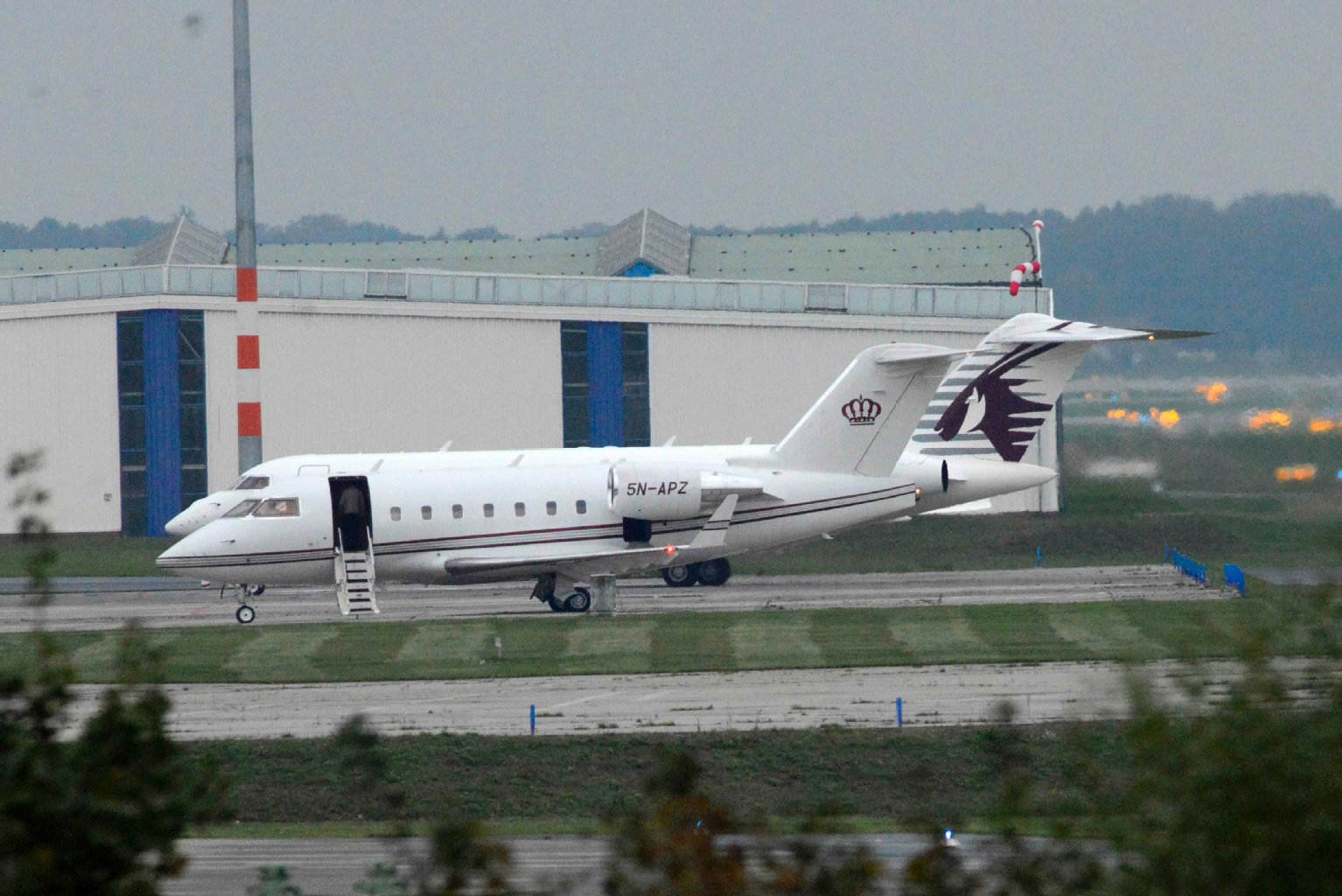 In diesem Flugzeug war ein Patient aus Nigeria eingeflogen worden: Kein Ebola.