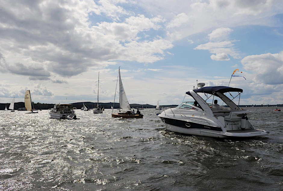7,4 Quadratkilometer misst der Müggelsee, eine Spreeerweiterung.