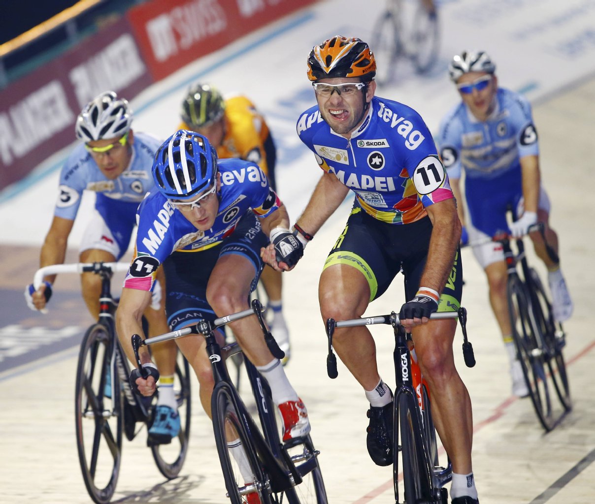 ... Alex Rasmussen (l.) und Marc Hester sieht KURIER-Theo als ihre härtesten Gegner an.