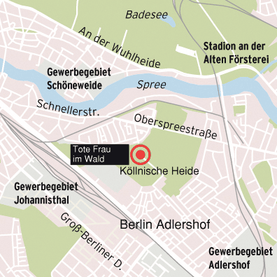 An dieser Stelle wurde die Tote gefunden.