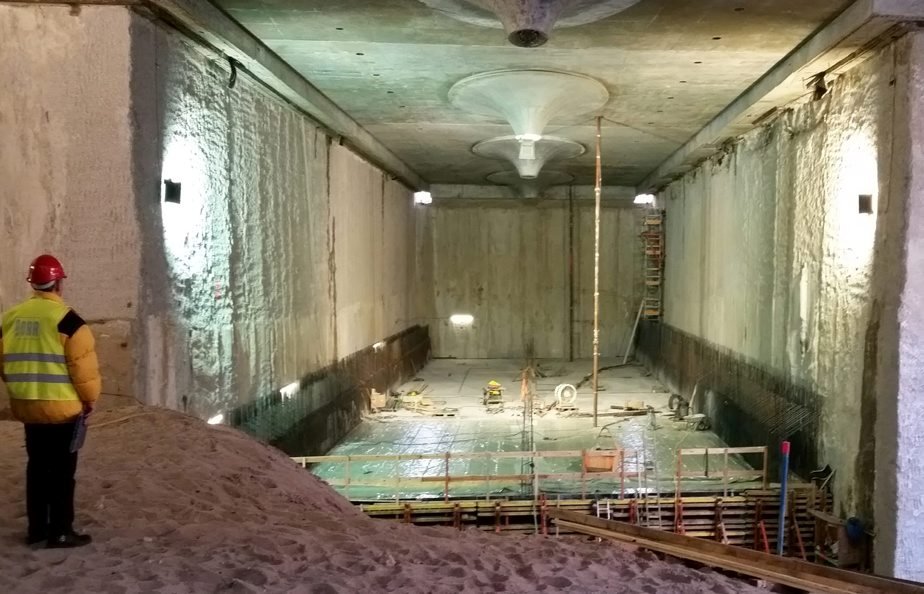 Blick in den U-Bahn-Tunnel. Im RBB-Report „Ärger mit der Kanzlerbahn“ werden auch bereits fertige Teile der U5-Verlängerung gezeigt.
