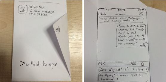 Image - Süße Anmache: Gezeichnete Whatsapp-Nachricht wird Flirt-Hit