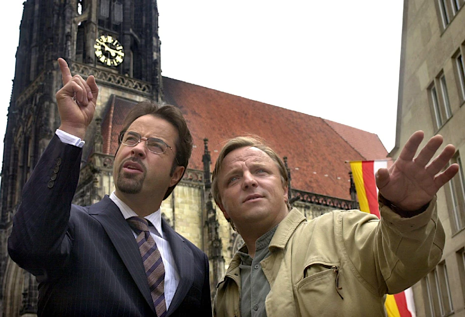 Das "Tatort"-Team aus Münster: Muss Karl-Friedrich Boerne (Jan Josef Liefers, l) bald ohne Hauptkommissar Frank Thiel (Axel Prahl) auskommen?