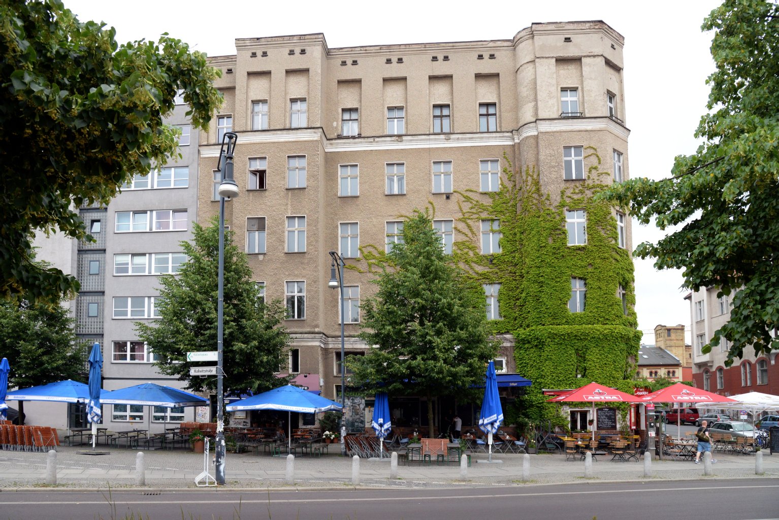 Das Eckhaus an der Kollwitzstraße.