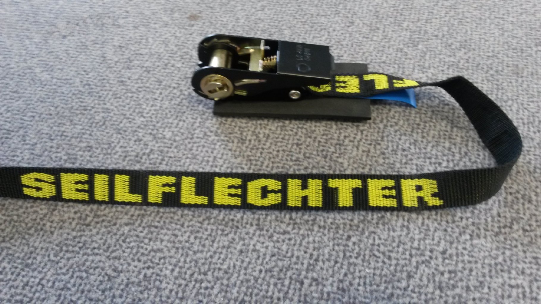 Der Spanngurt von „Seilflechter“ wird eigentlich nur an Sportbooten verwendet.