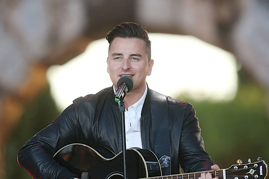 Gabalier im Musikantenstadl in der Arena in Pula, Kroatien.