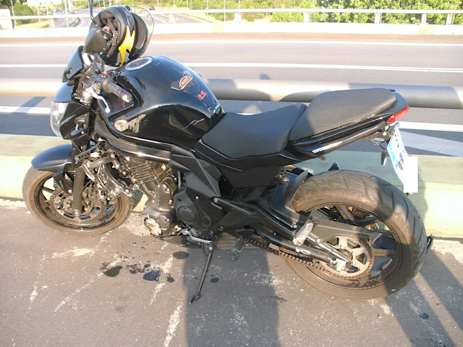 Die Kawasaki war zuvor in Berlin gestohlen worden.