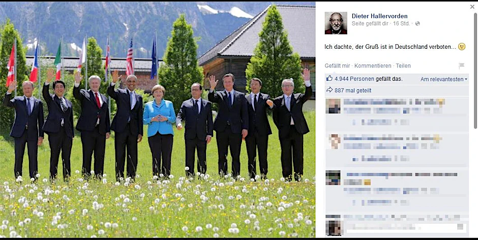 Über dieses unfreiwillig komische Foto vom G7-Gipfel amüsieren sich derzeit unzählige User im Internet – auch Didi.