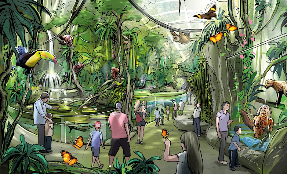 Andreas Knieriem plant auch ein Haus für Amazonas-Tiere.