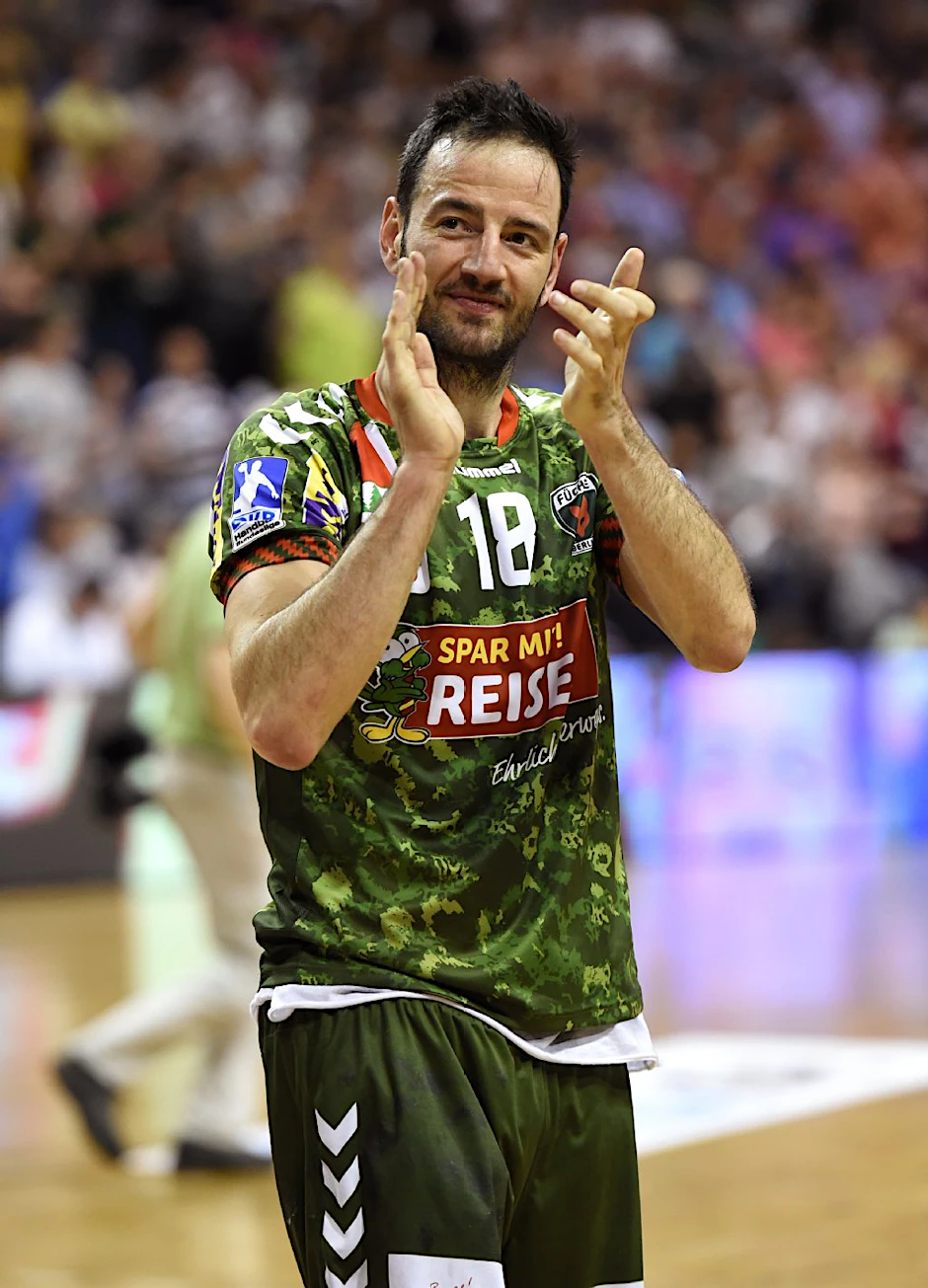 Weltklasse-Handballer und Weltklasse-Typ: Iker Romero bei seinem Füchse-Abschied im Juni.