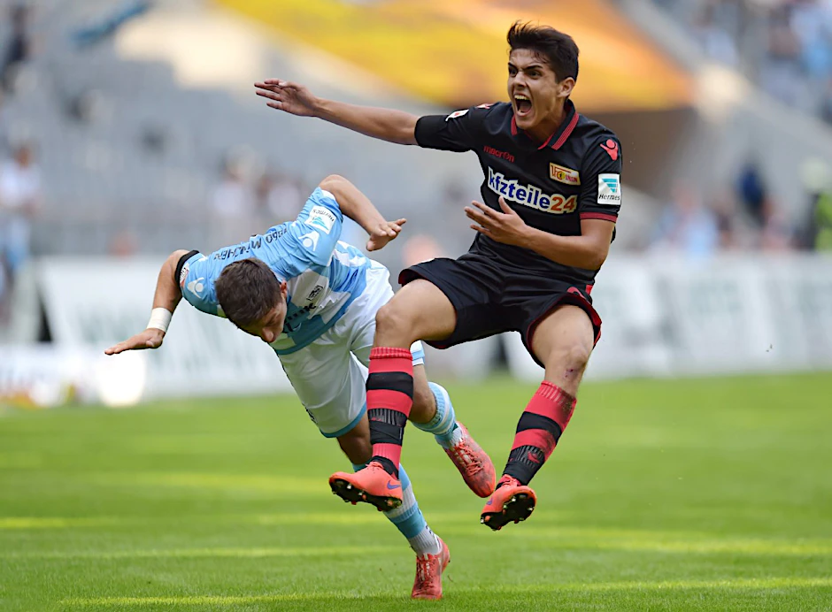 Unions Eroll Zejnullahu machte bei seinem Saisondebüt bei den Münchner Löwen ein gutes Spiel.