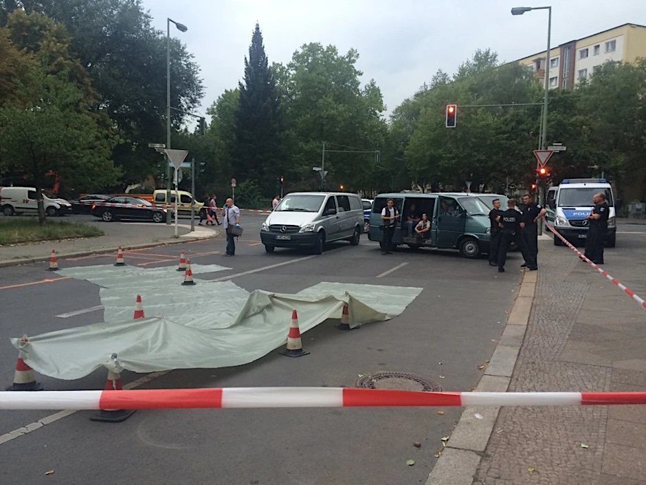 Die Polizei sicherte den Tatort ab.