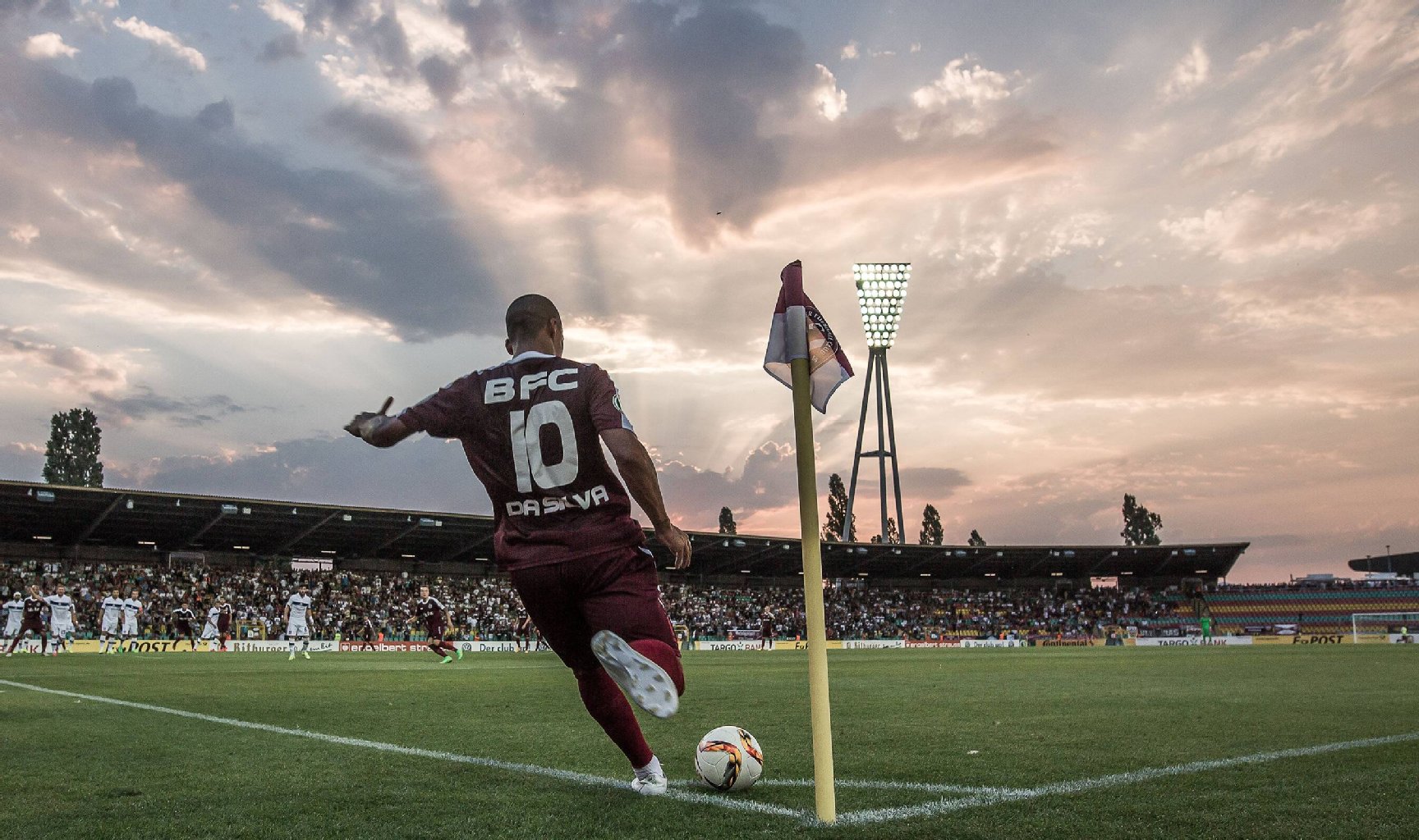 Thiago Rockenbach da Silva und der BFC konnten sich beim Pokal gegen den FSV Frankfurt über eine tolle Kulisse freuen.