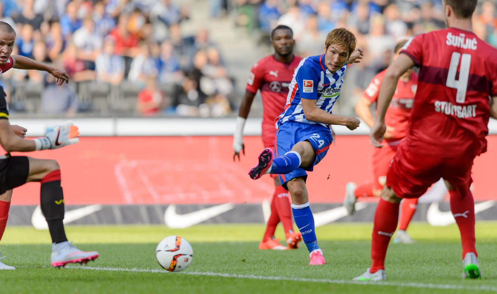 Vorher schoss Genki Haraguchi Hertha schon mit 1:0 in Führung.