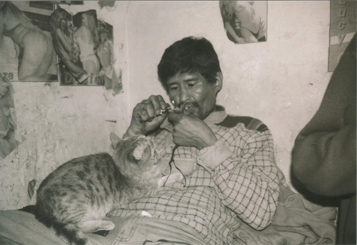 Die Häftlinge dürfen Tiere mit in den Knast nehmen. Einige Vierbeiner werden dort drogenabhängig. Die Katze im Bild ist ein Crack-Junkie.