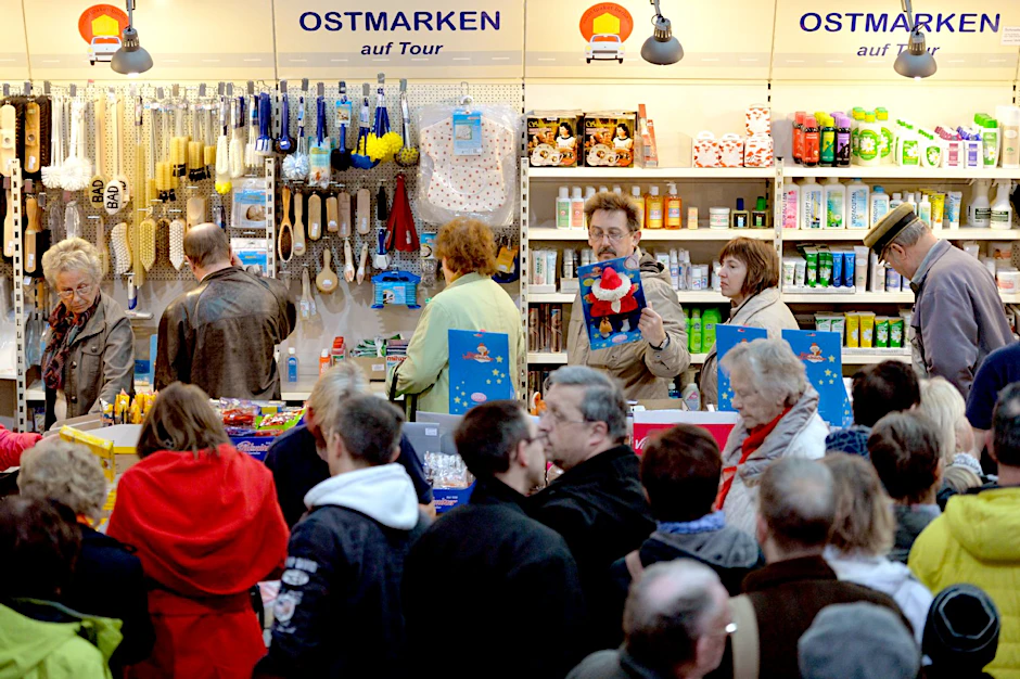 Bei der Messe Ostpro gibt’s fast ausschließlich Produkte aus dem Osten.