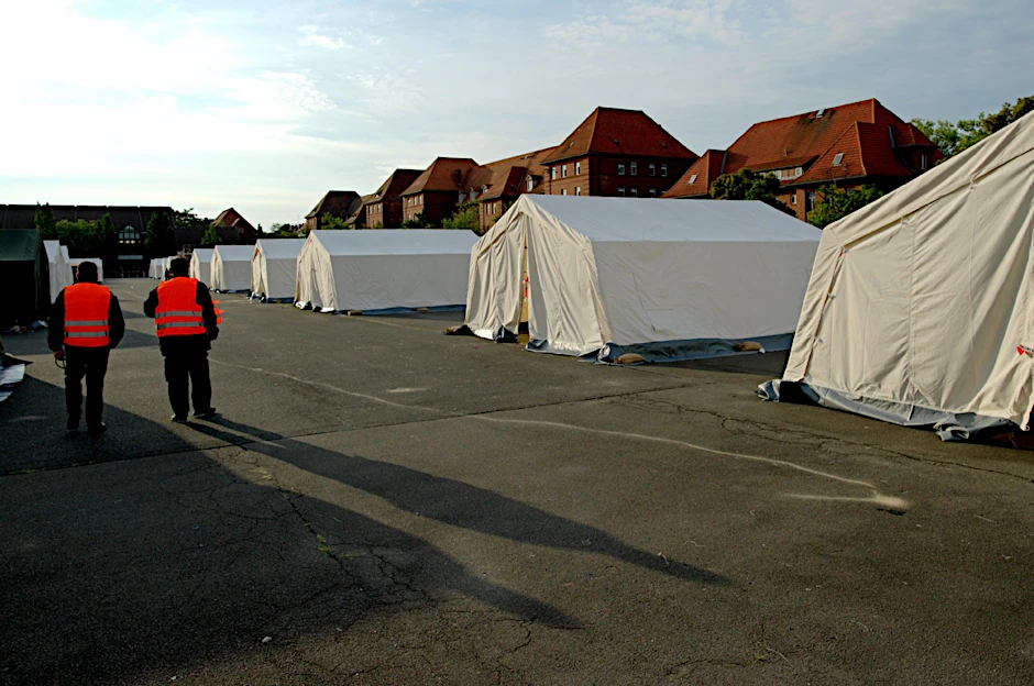 Die Zelte sind eine Notlösung, sie sind nicht winterfest.
