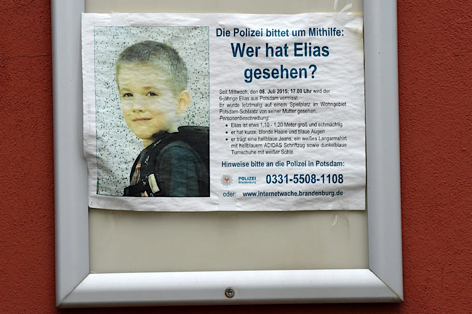 Die Suchaktion nach dem sechsjährigen Elias aus Potsdam begann schon Anfang Juli.