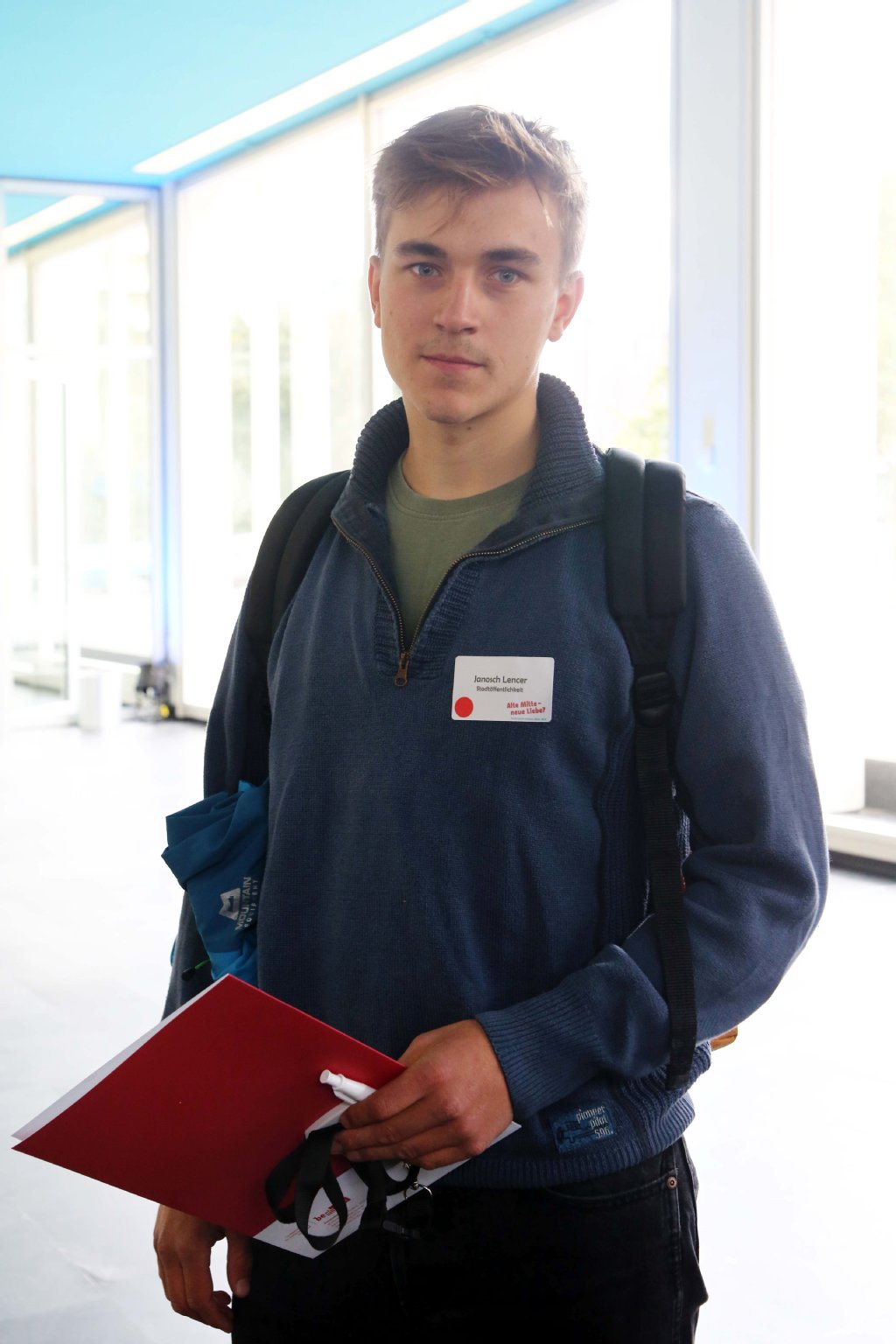 Bürger Janosch Lencer (20) will einen offenen Platz mit viel Raum für Kreativität.