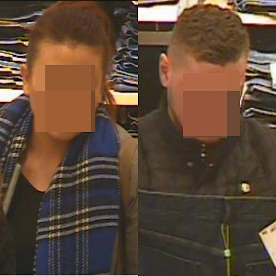 Dieses Räuber-Duo wurde dabei gefilmt, wie es in der Mall of Berlin im wahrsten Sinne des Wortes „zuschlug“. 