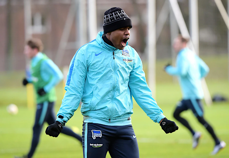 Ronny jubelt - meistens aber nur im Training.