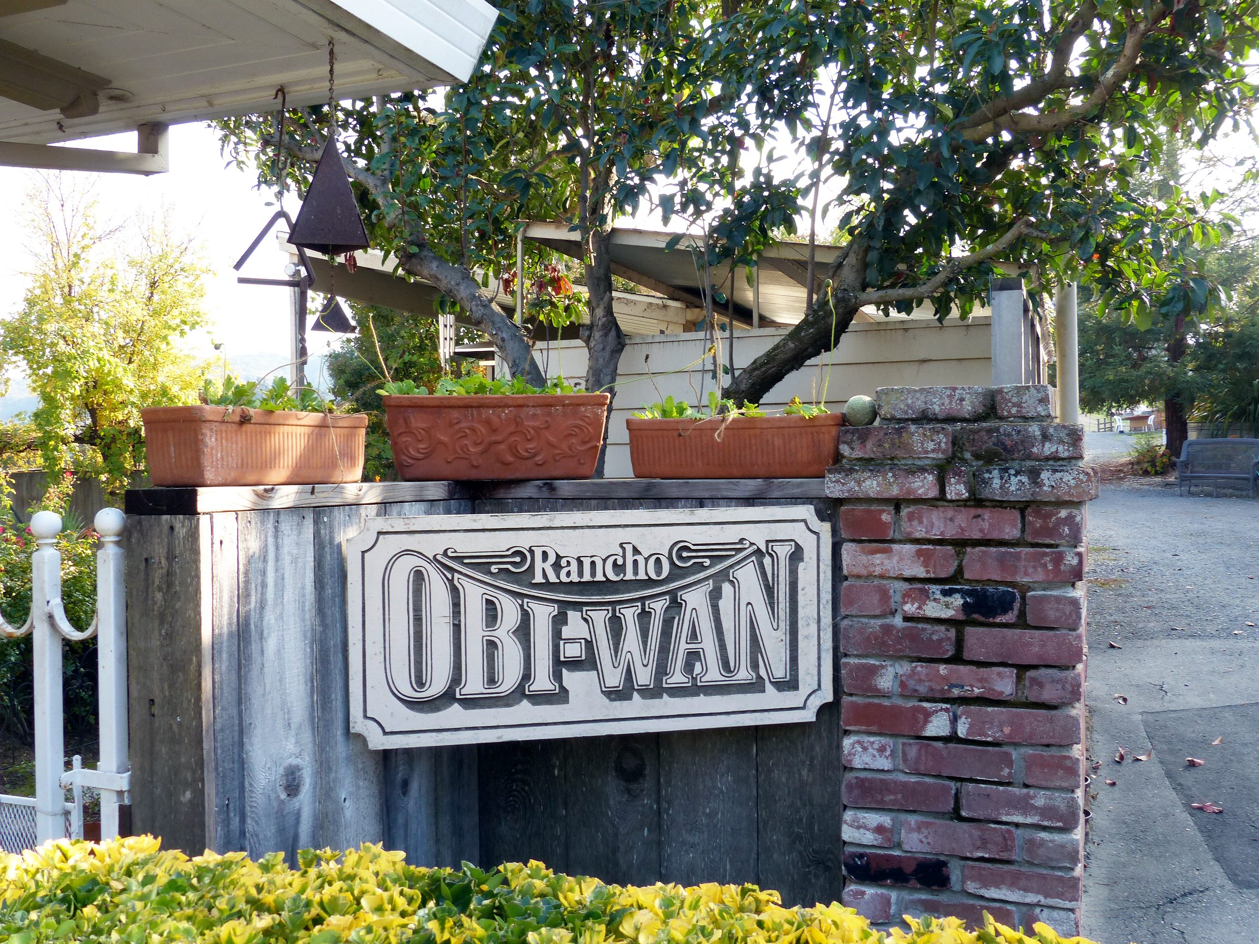 Eingang zur Rancho Obi-Wan