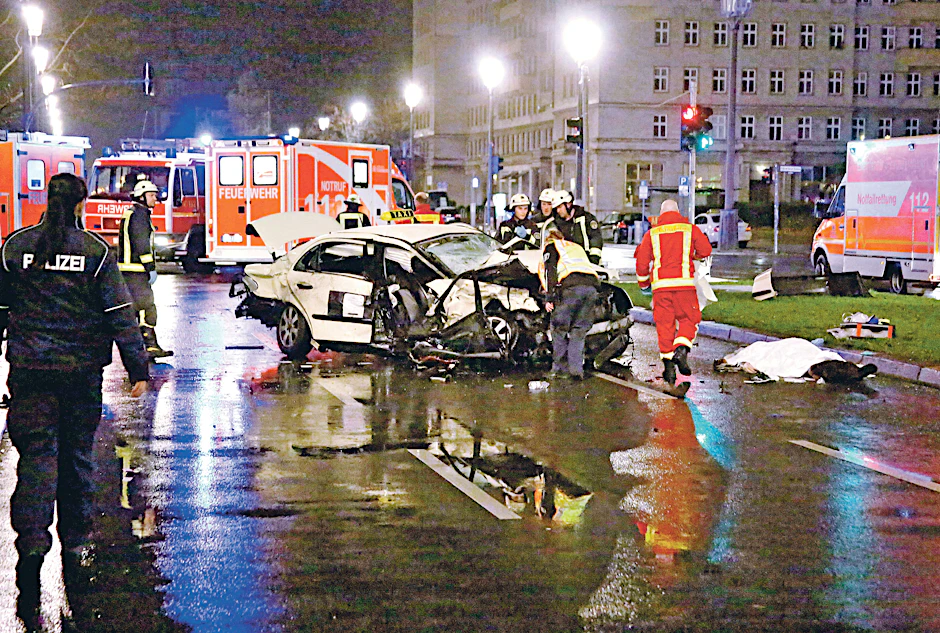 Der schreckliche Unfall von November 2015, als Intensivtäter in der Karl-Marx-Allee einen Taxifahrer totfuhren.