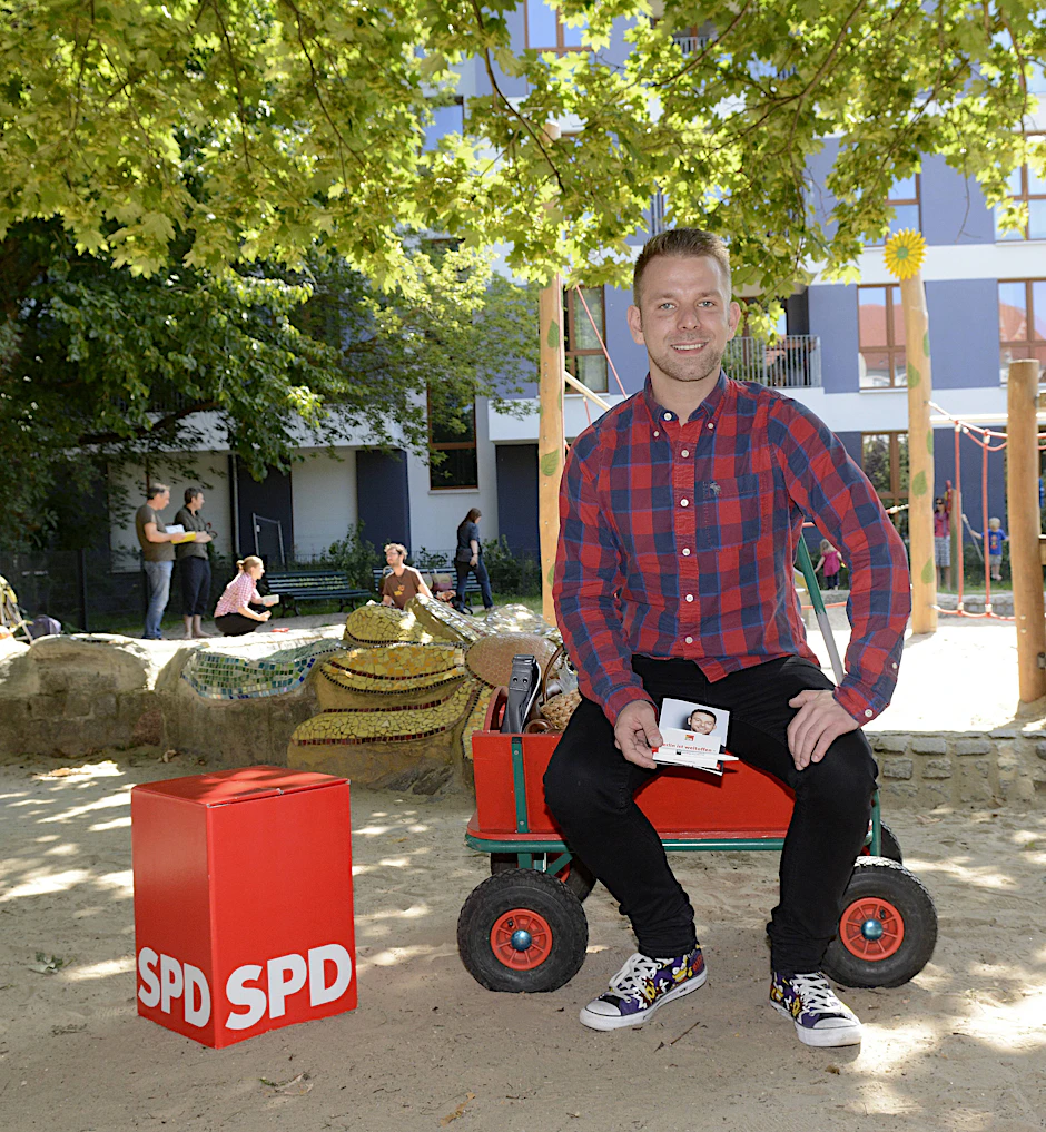 Seit Jahren engagiert sich der SPD-Mann für Familienpolitik, will jetzt ins Abgeordnetenhaus.