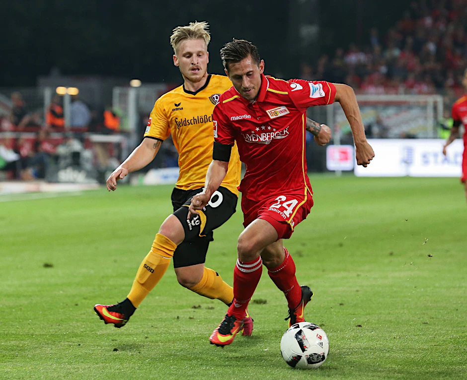 Im Duell mit Dynamo Dresden einer der stärksten Spieler: Steven Skrzybski (23).