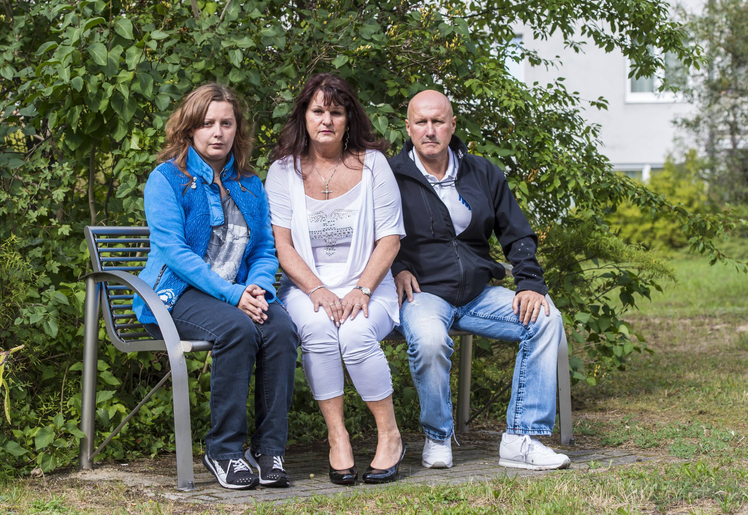 Bennys Familie war bei dem Zwischenfall dabei: Frau Sandy, Mama Carola und der ebenfalls verletzte Papa Rudolf.