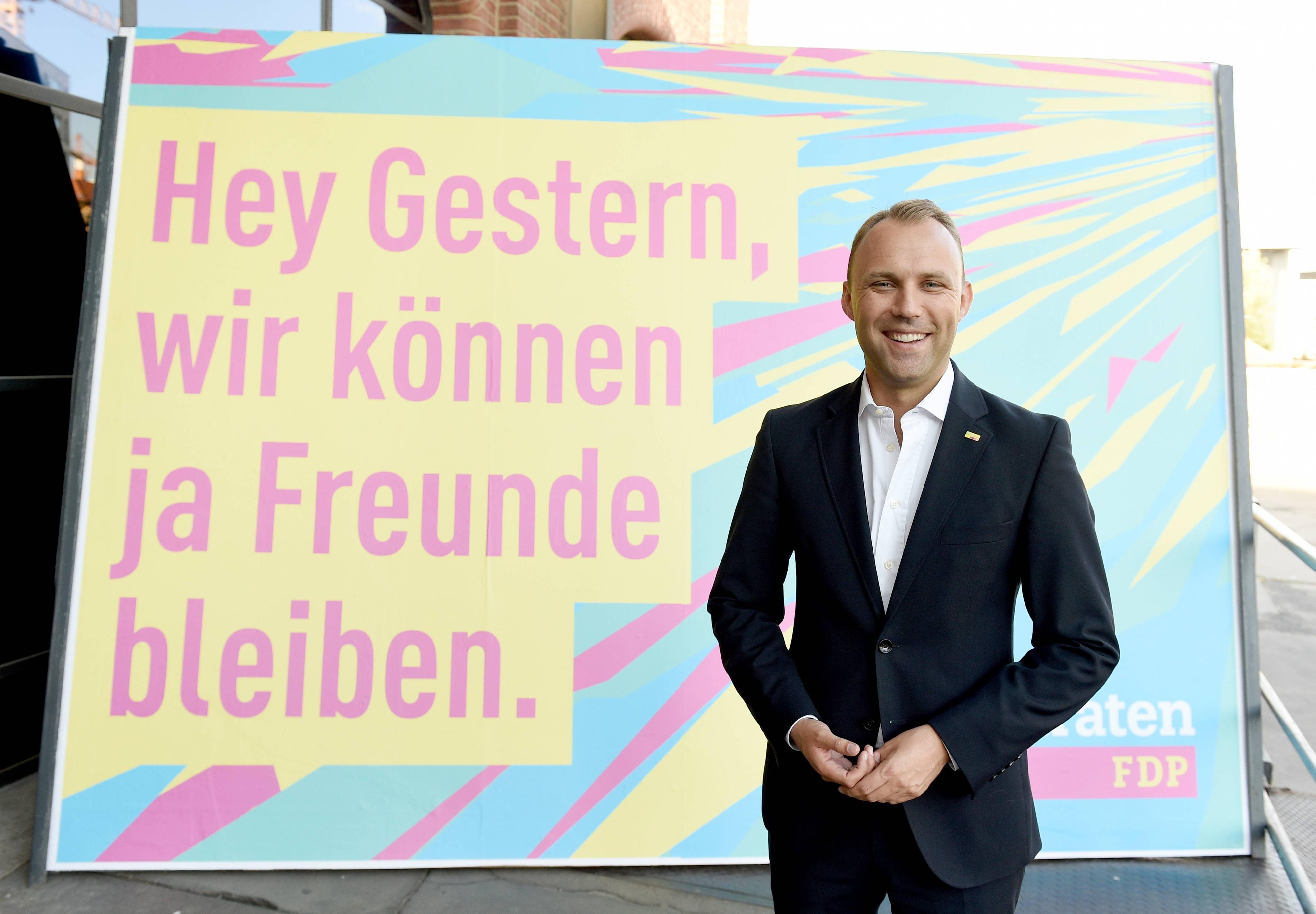FDP-Spitzenmann Sebastian Czaja: Das versteht keiner, meint Werbemann Matthias Giese.