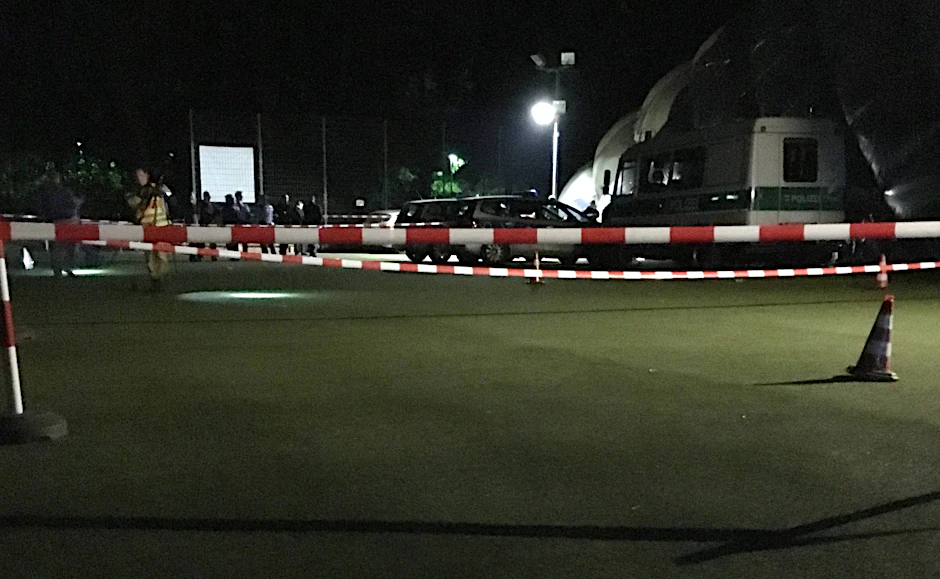 In dieser Traglufthalle spielte sich die Tragödie ab.