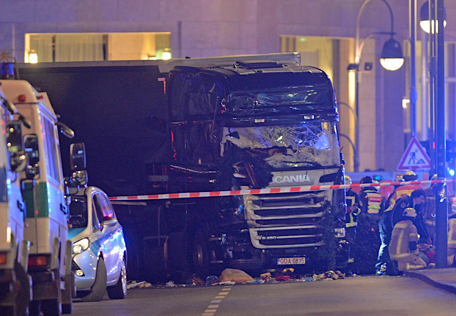 Mit diesem Lkw raste der Attentäter Anis Amri am 19. Dezember 2016 in den Weihnachtsmarkt am Breitscheidplatz. Bilanz: zwölf Tote.