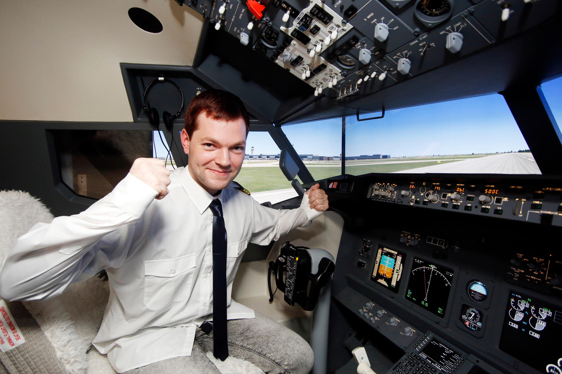 Image - Nichts für schwache Nerven: KURIER testet einen Flugsimulator