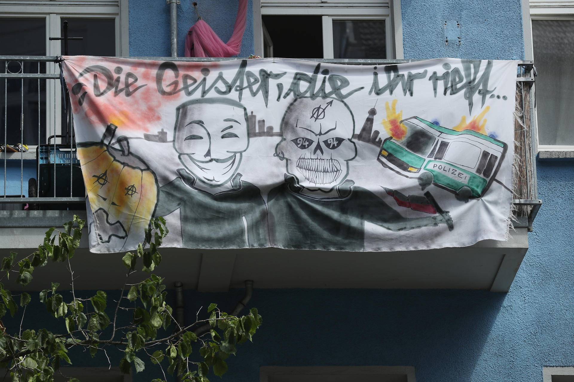 Seit Jahren gibt es linke Proteste in der Rigaer Straße.