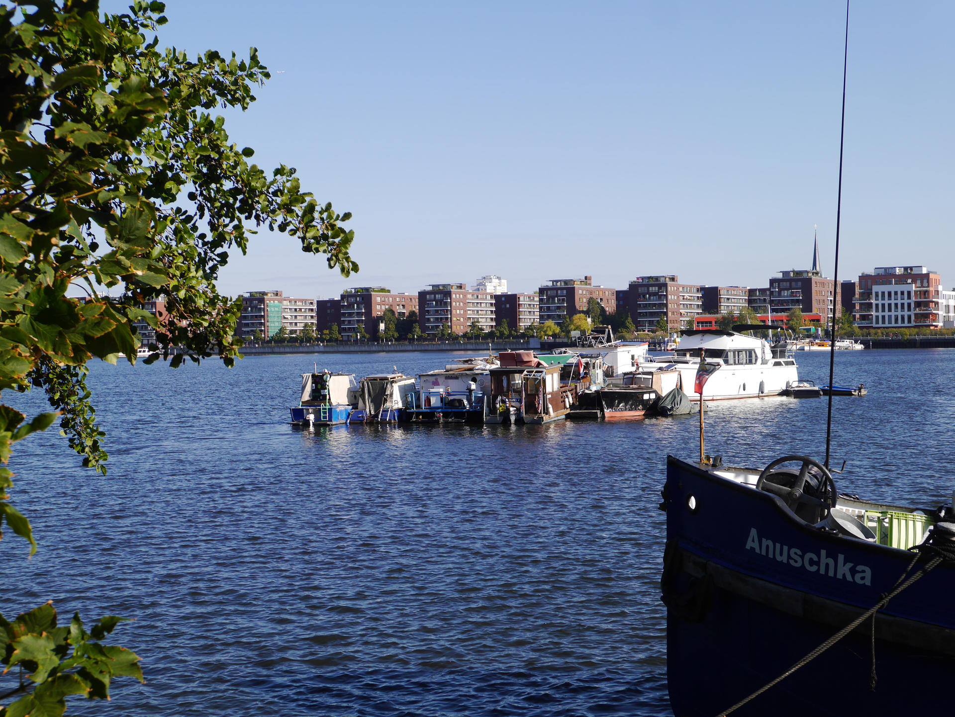 So sah die Insel aus Schiffen in der Rummelsburger Bucht im Sommer aus.