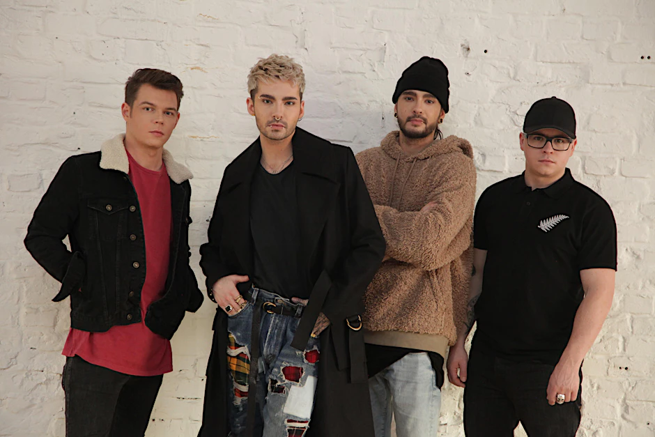 Seit 2001 sind sie Tokio Hotel: Gitarrist Georg Listing, Sänger Bill Kaulitz, sein Bruder Tom und Schlagzeuger Gustav Schäfer (v.li.).