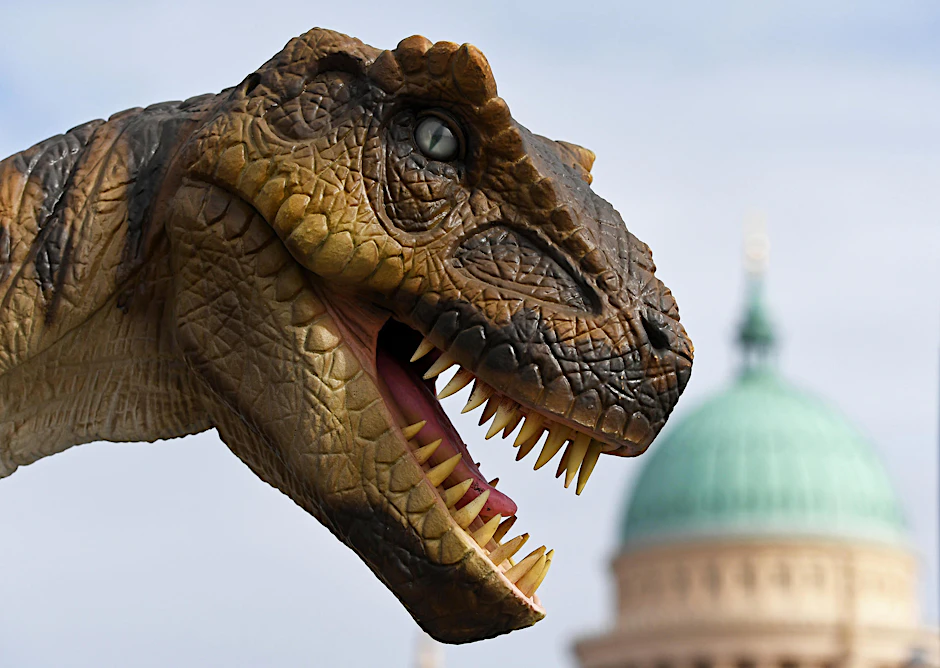 Ein Tyrannosaurus Rex in Kunststoff-Ausführung.