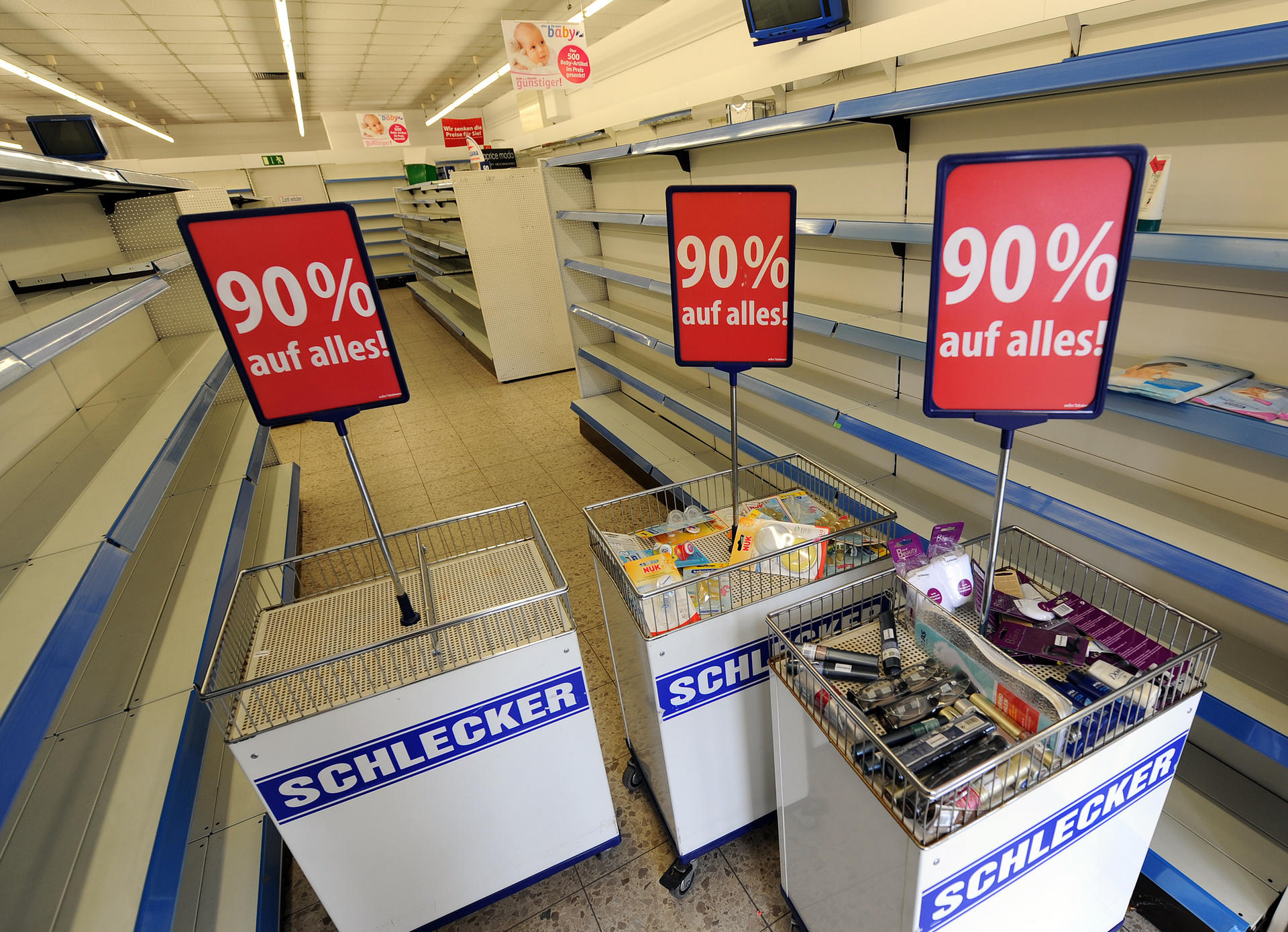 Die Schlecker-Pleite 2012 – ein bitterer Schock für die 25.000 Angestellten.