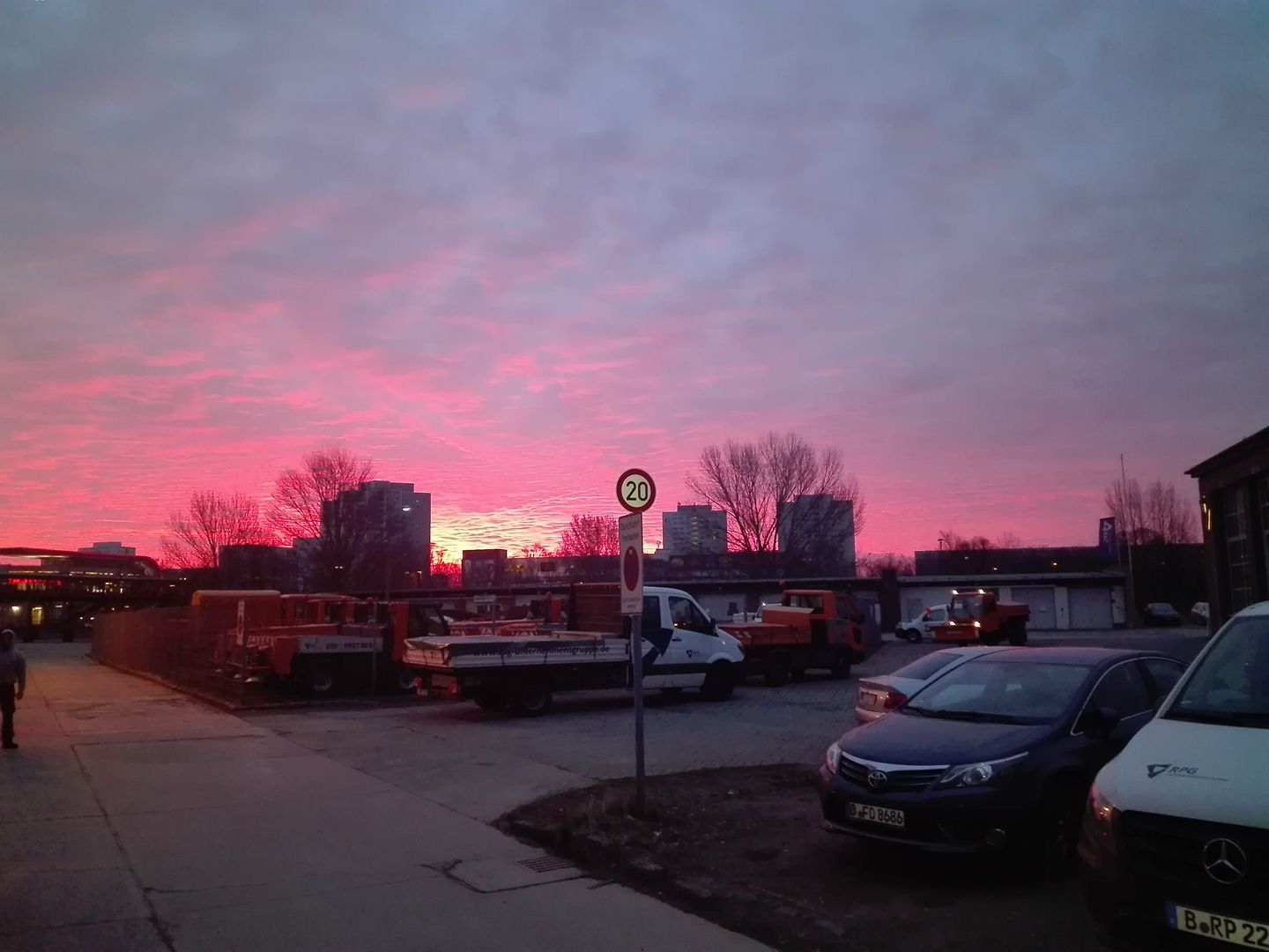 So sah der Sonnenaufgang für Facebook-Nutzer Olaf G. aus  Marzahn aus.