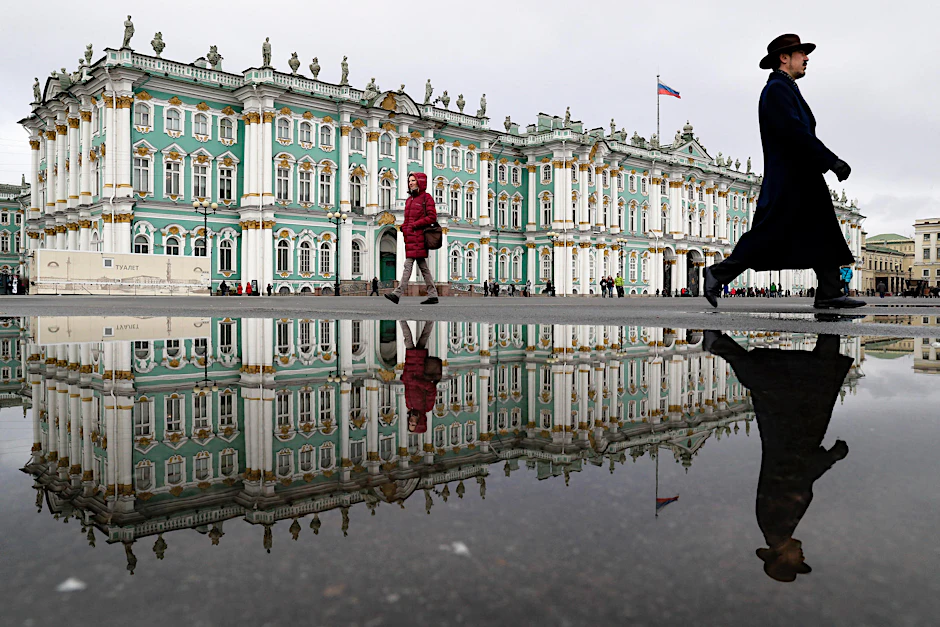 Der Winterpalast in St. Petersburg.