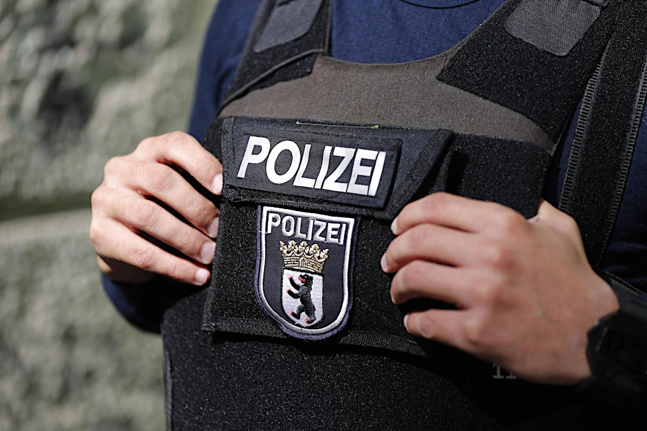 Ein Beamter der Berliner Polizei. 