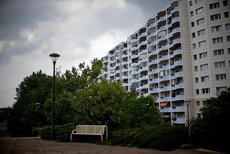 Plattenbauten in Marzahn.