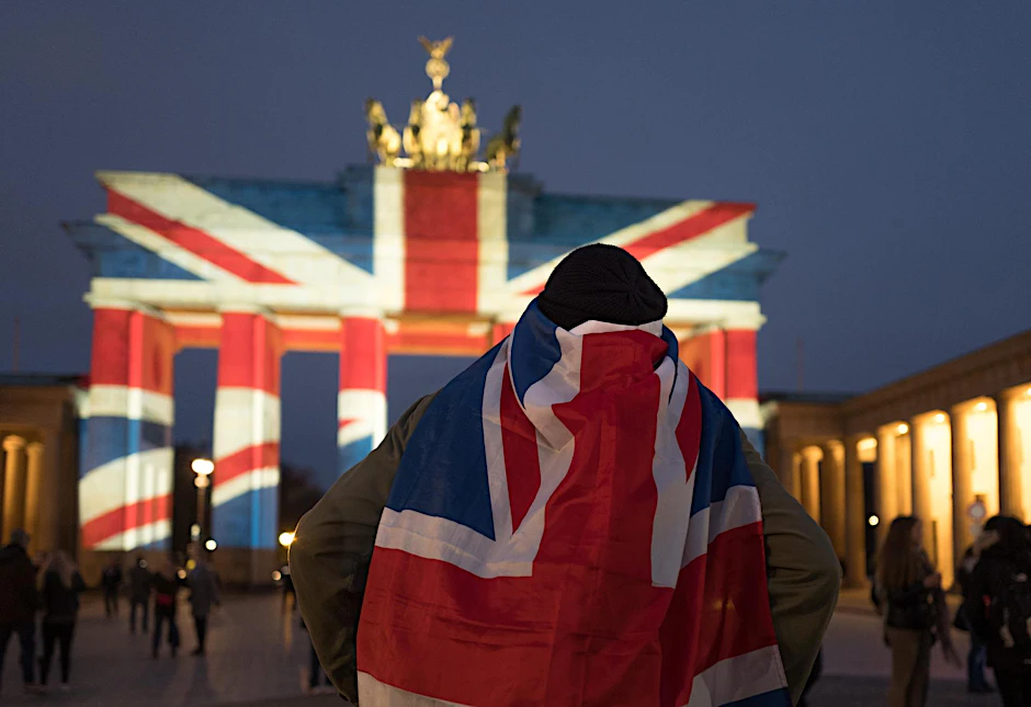 Vor dem Brandenburger Tor am Donnerstagabend