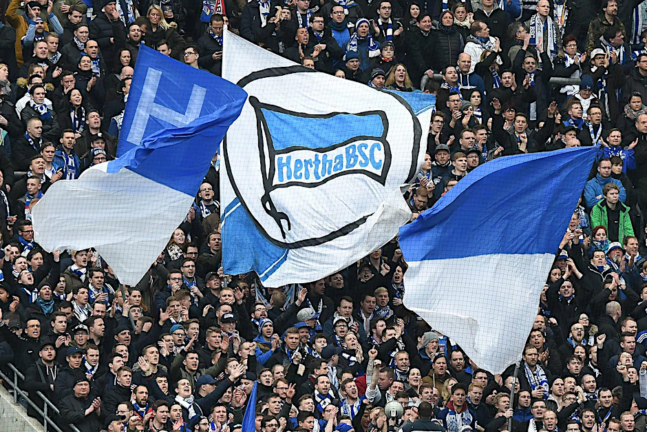 Herthas Fans stehen treu an der Seite der Mannschaft.