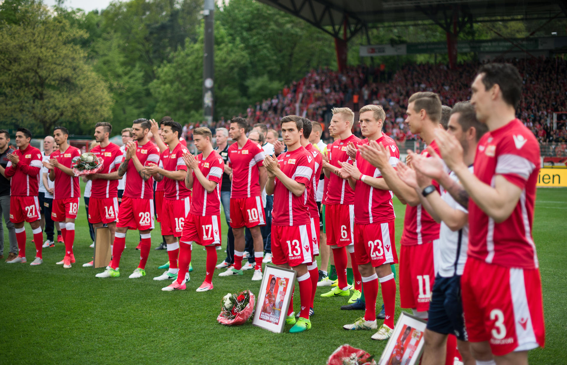 Emotionaler Höhepunkt vor der Partie gegen Heidenheim: Zum Saisonende verabschiedet der 1. FC Union eine Reihe von Spielern. 